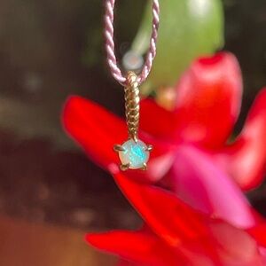 Catbird Little Star Birthstone Charm 14k Gold & Opal!